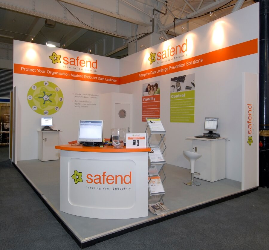 infosecurity europe exhibition stand - safend