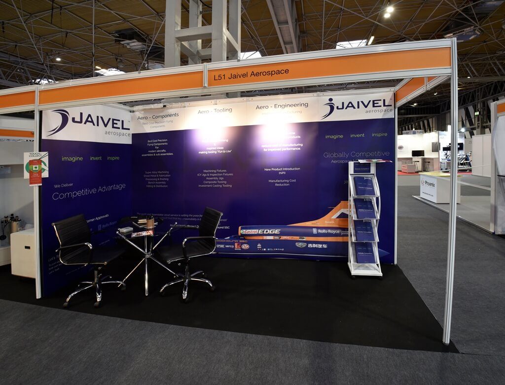 Advanced Engineering exhibition stand - Jaivel Aerospace