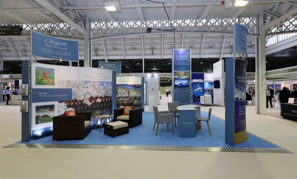 Cruise Show London exhibition stand - Regent Seven Seas Cruises