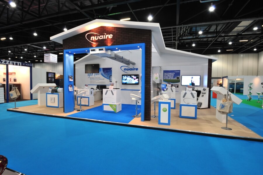 exhibition stand at ecobuild - nuaire