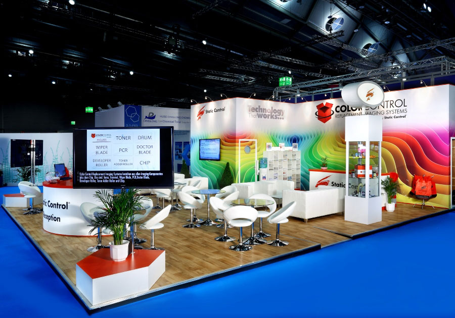 exhibition stand at paperworld - static control