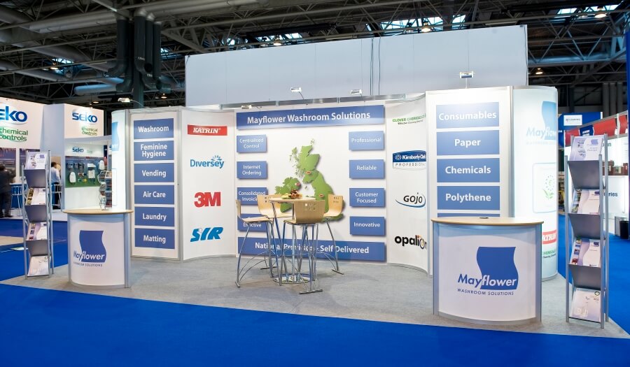 the cleaning show exhibition stand mayflower washrooms